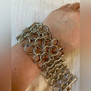 Chunky Multi Chain Link Biker‎ Babe Goth Bracelet